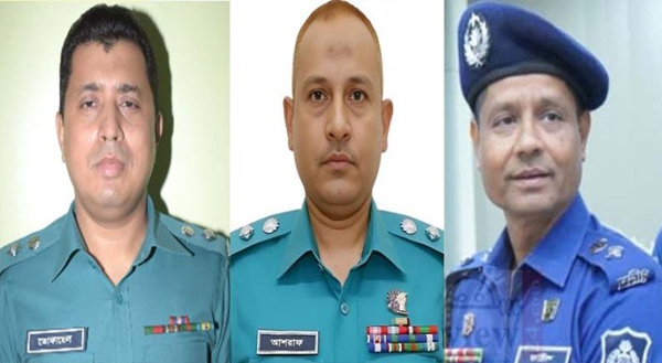 সিলেটে তিন ঊর্ধ্বতন পুলিশ কর্মকর্তার বদলি